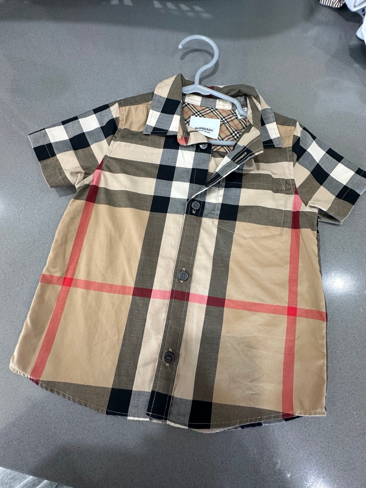 Burberry baby boy button up