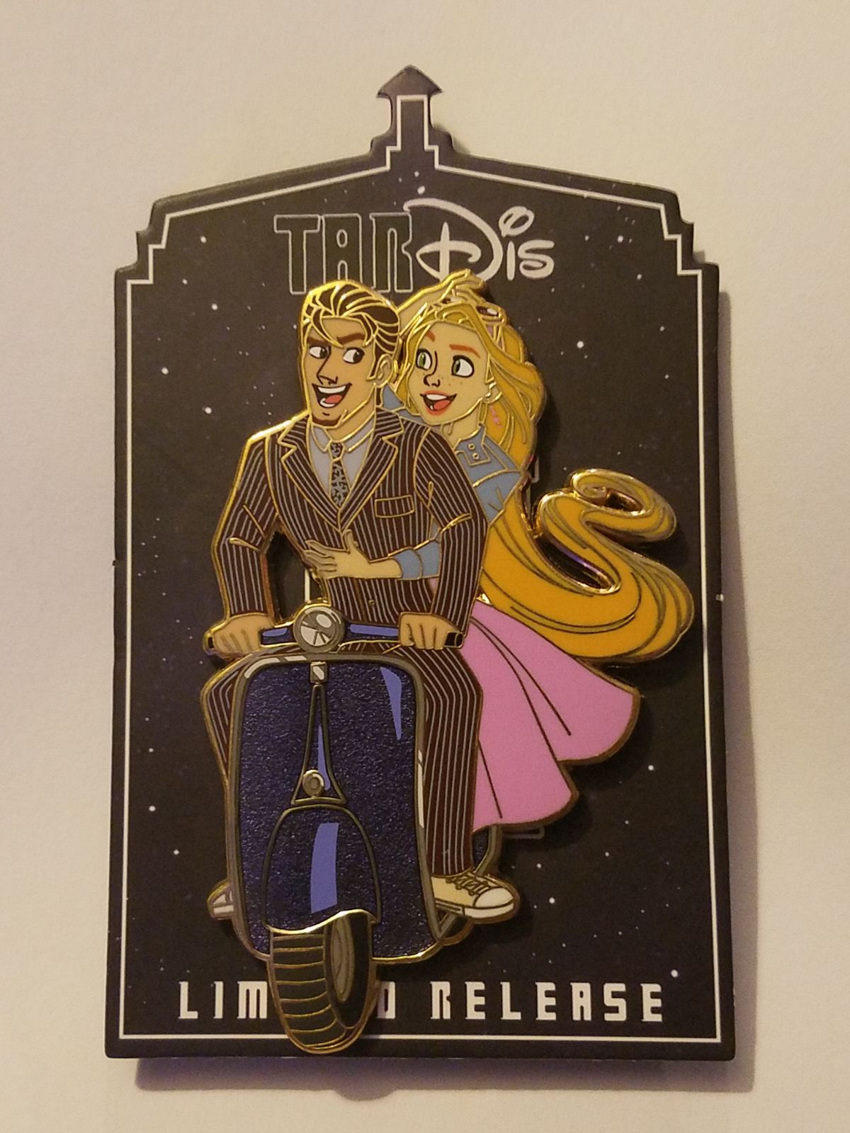 Doctor Who Disney crossover Tardis fantasy pin. Limited edition.