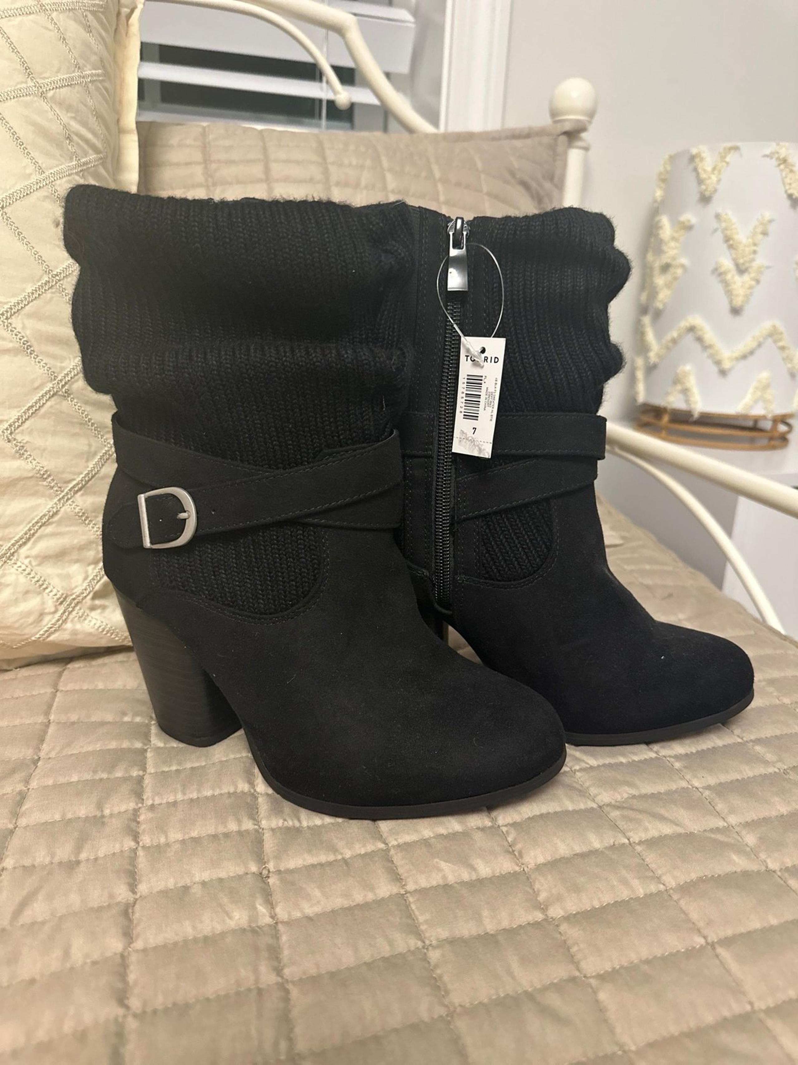 Torrid Black Sweater Boot - New