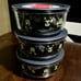 Pyrex 4-cup round Halloween bowls