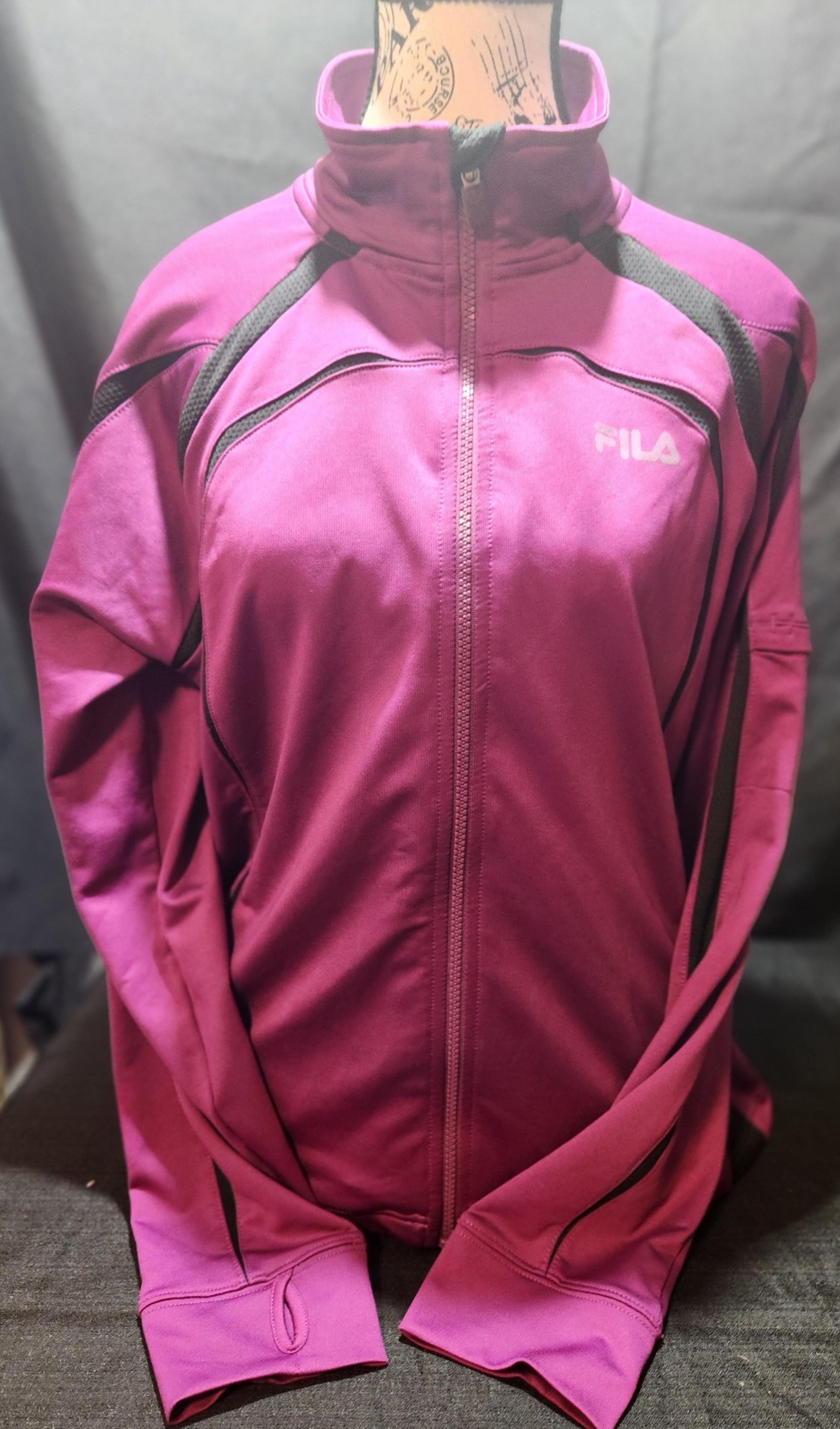 Fila Sport Performance Full Zip Purple  Activewear Jacket Women's Size XL