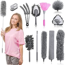 Microfiber Feather Duster with Extension Pole Stainless Steel Best Quality New