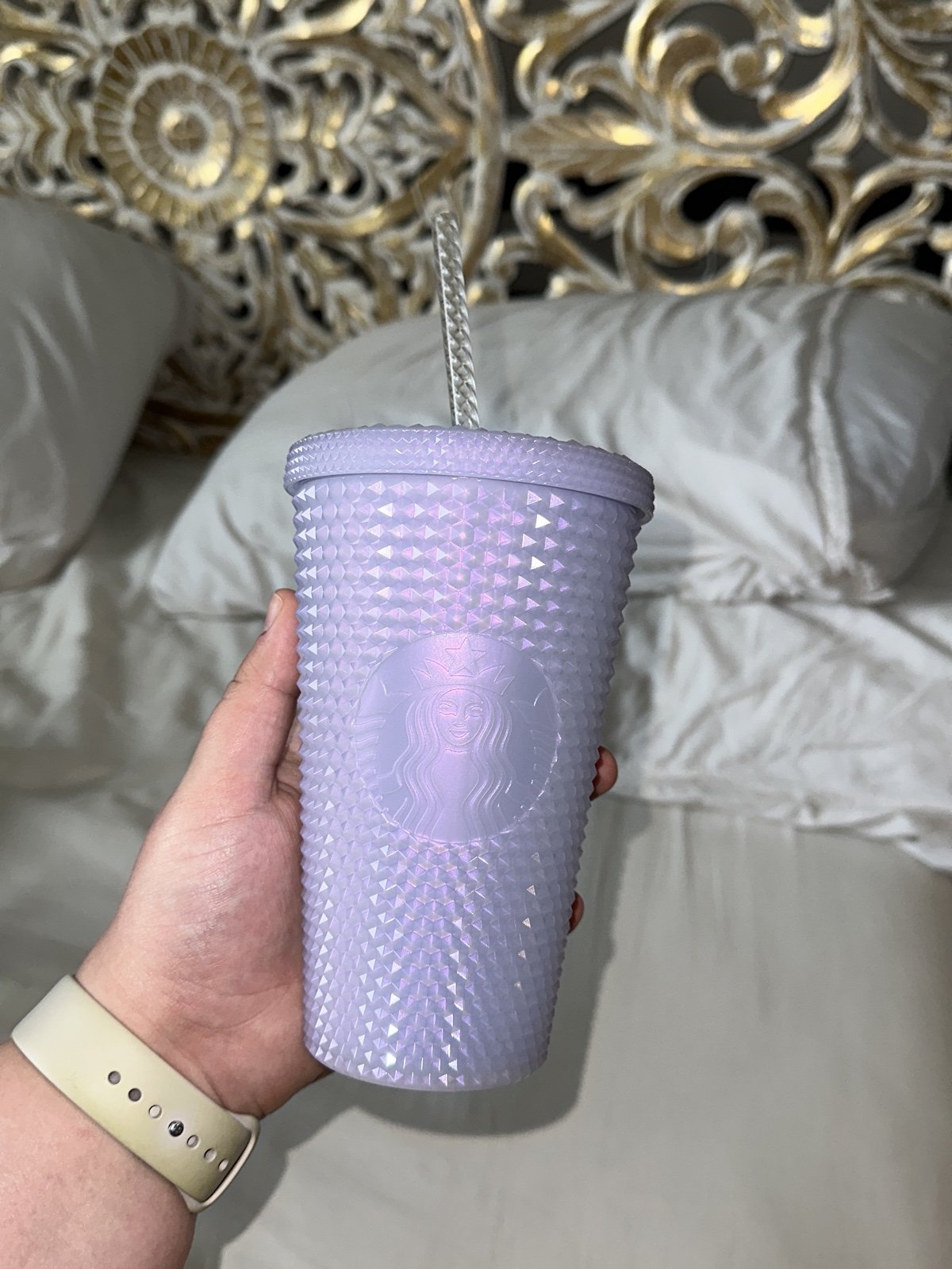 Starbucks clear studded tumbler