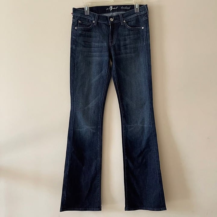 7 For All Mankind Women's Vintage Dark Wash Flare Leg Bootcut Jean Size 28