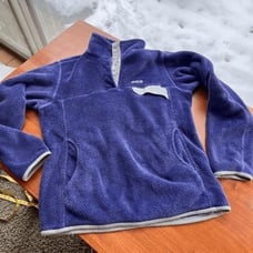 PATAGONIA Women's Indigo Re-Tool Snap-T Polartech Fleece Pullover, SZ S