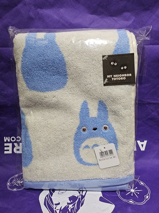 My Neighbor Totoro Blue Silhouette Bath Towel