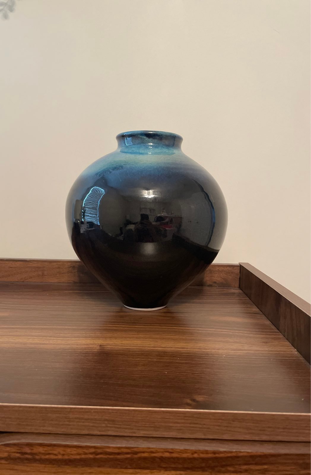 Beautiful Blue Vase by Tina