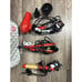 Ultra CHI Professional Travel Kit w/portable Red Blow Dryer Curling Iron & bag