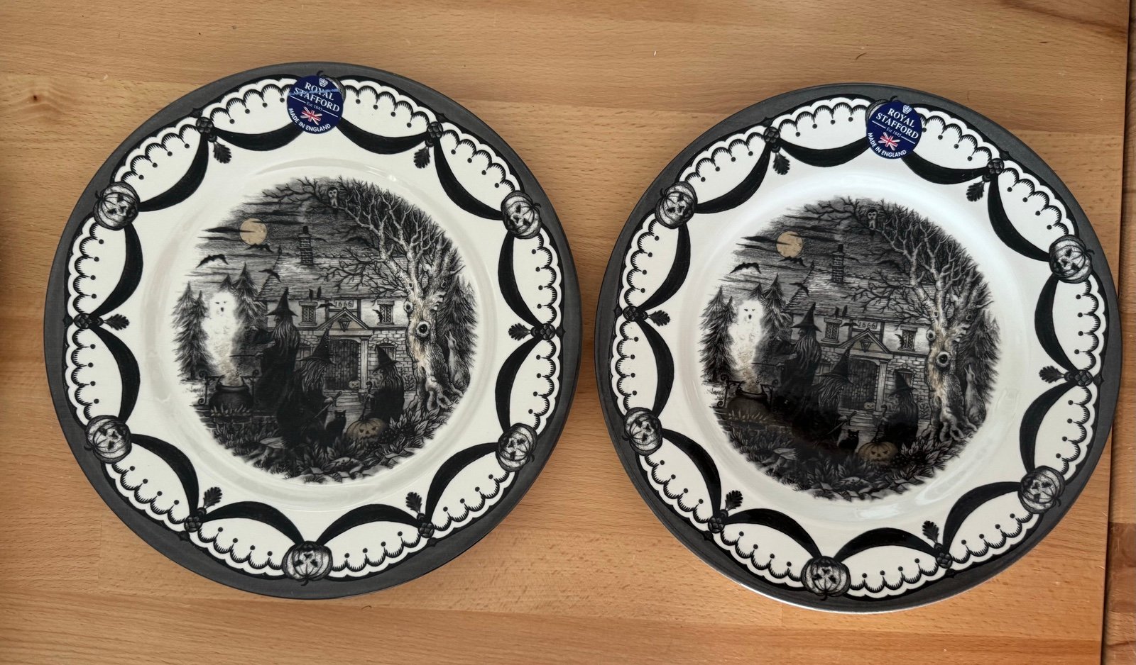 Royal Stafford Witch coven dinner plates x2