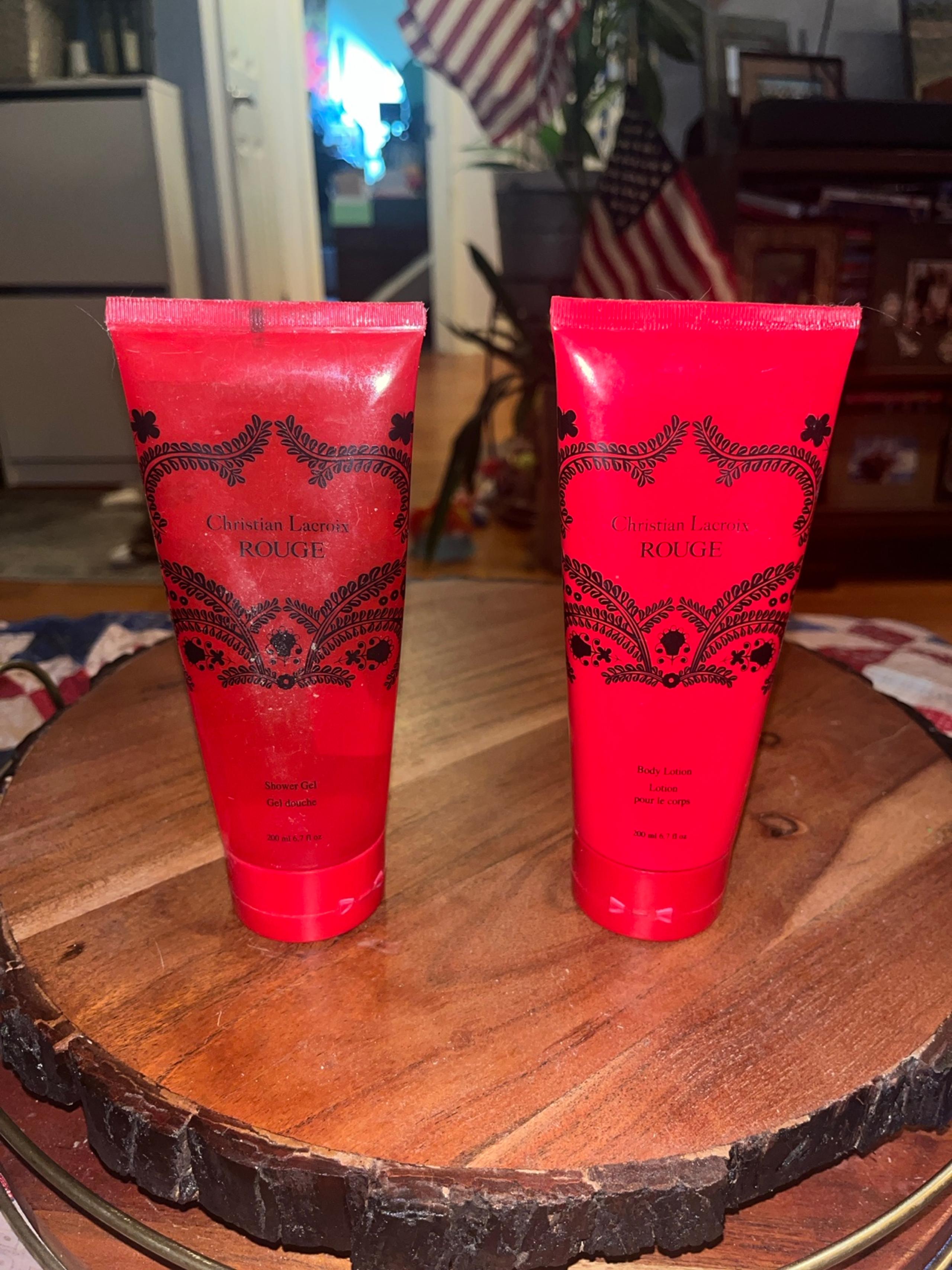 Christian lacroix, ROUGE-shower gel and body lotion. Unused.