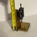 Vintage Nautical Ship Wheel Bookend Wood and Brass 1940’s RARE