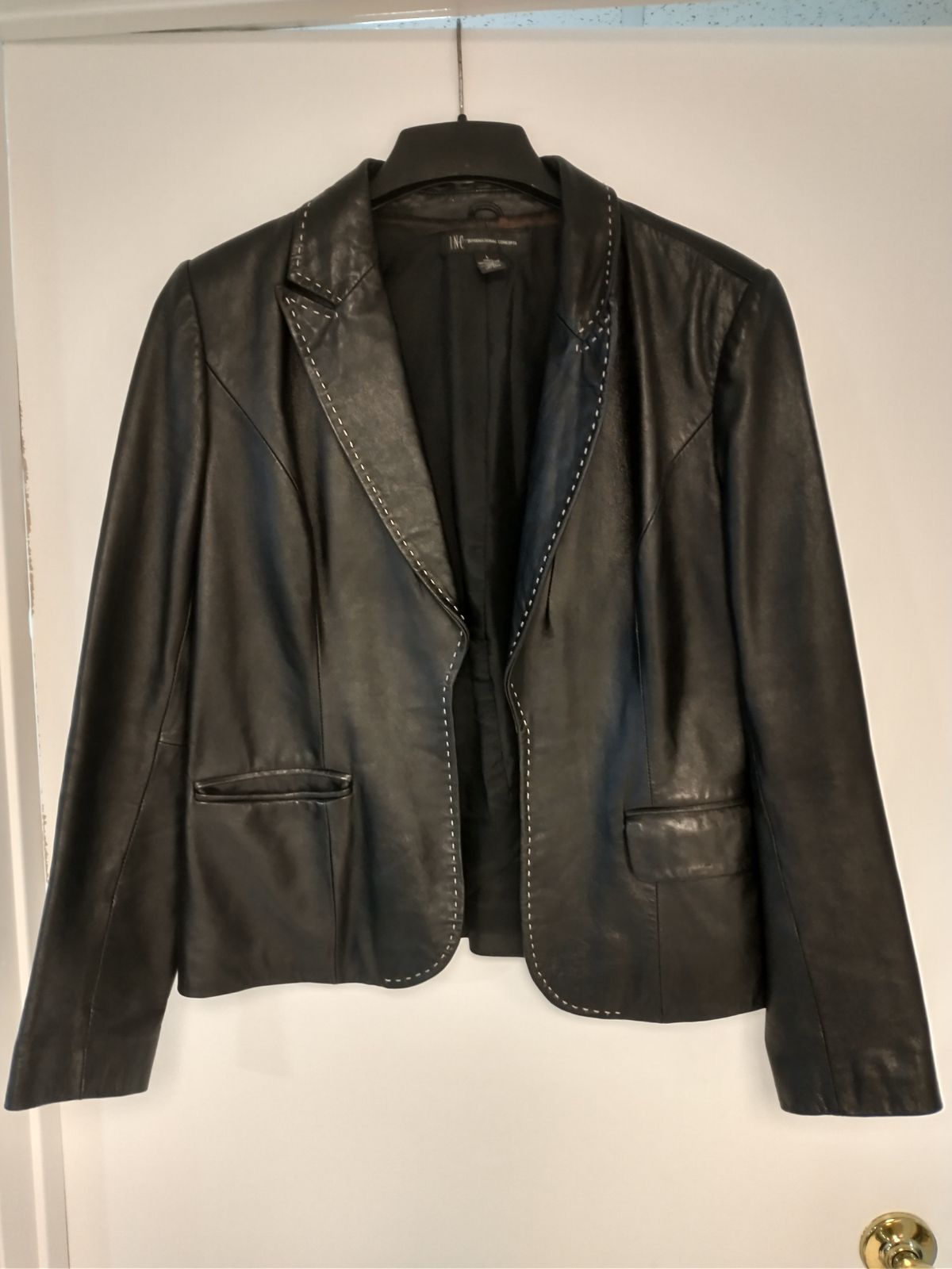 International Concepts Vintage lamb leather jacket