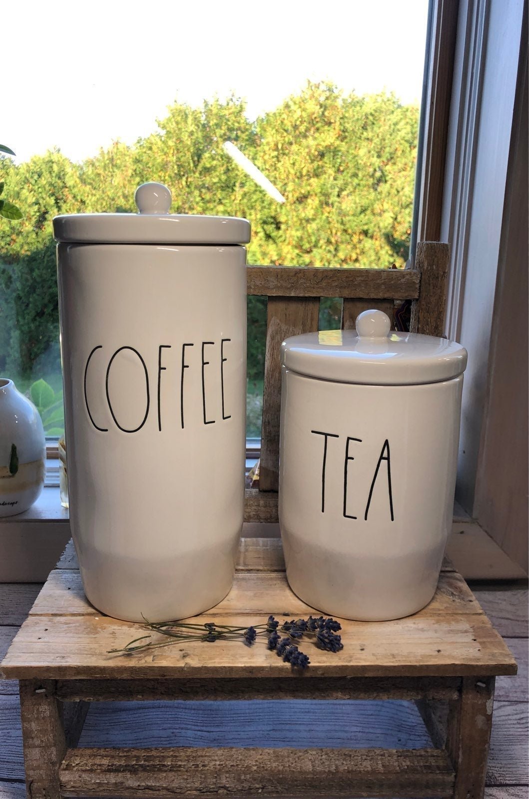 Rae Dunn Coffee Tea canisters