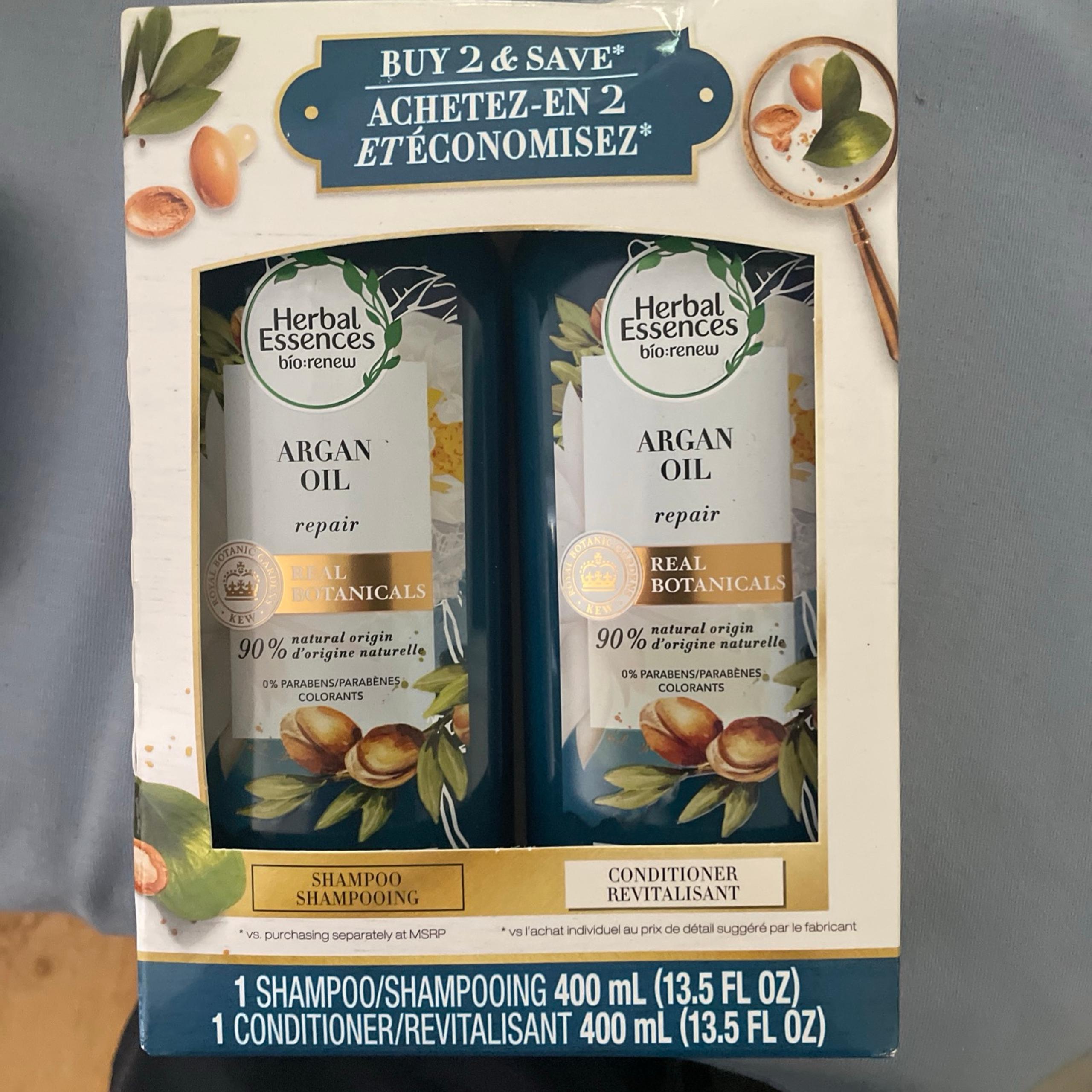 Herbal Essence Argan Oil shampoo and conditioner