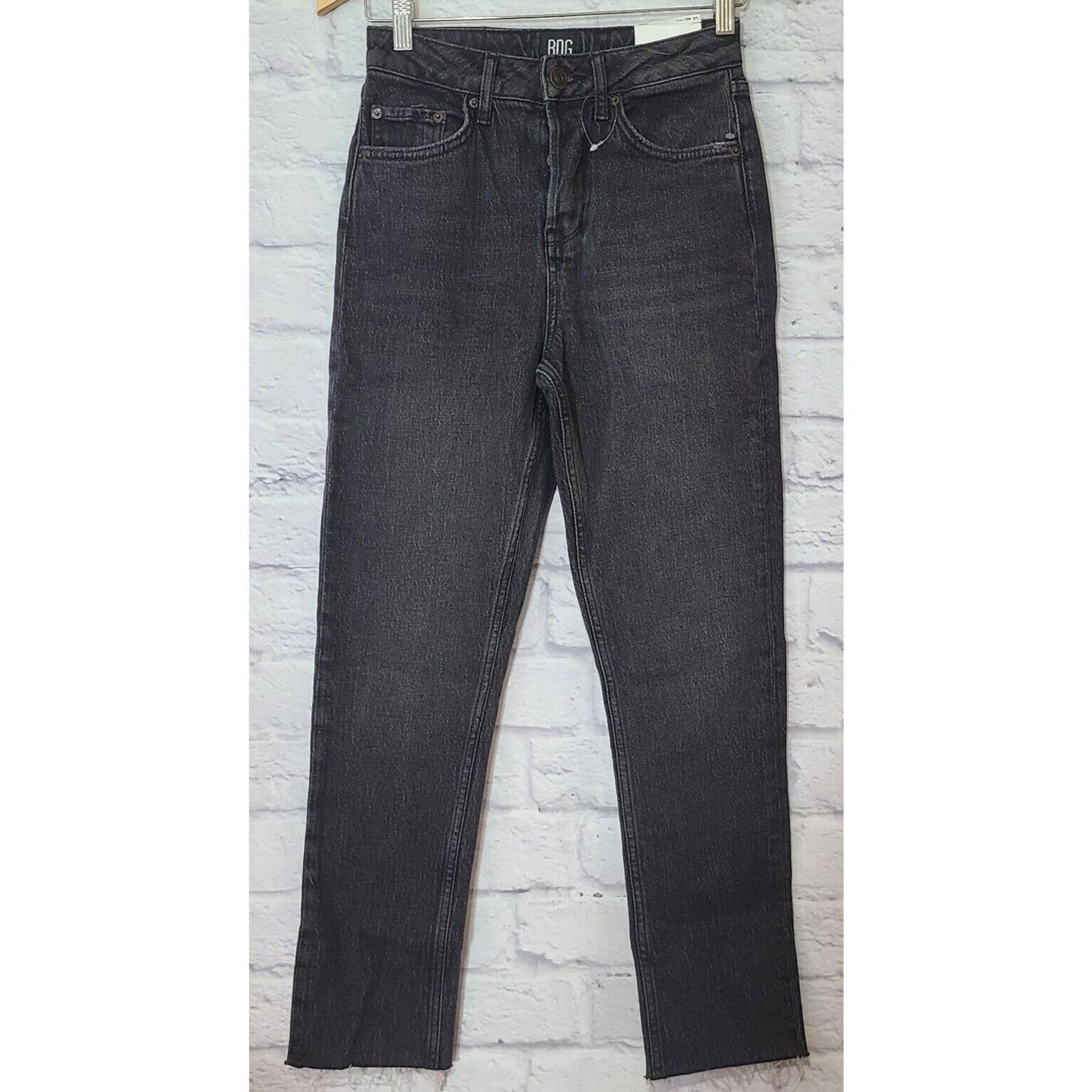 Urban Outfitters BDG Dillon Jeans Women's 25 x 32 Black High Rise Tapered Leg