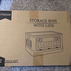 plastic storage bins