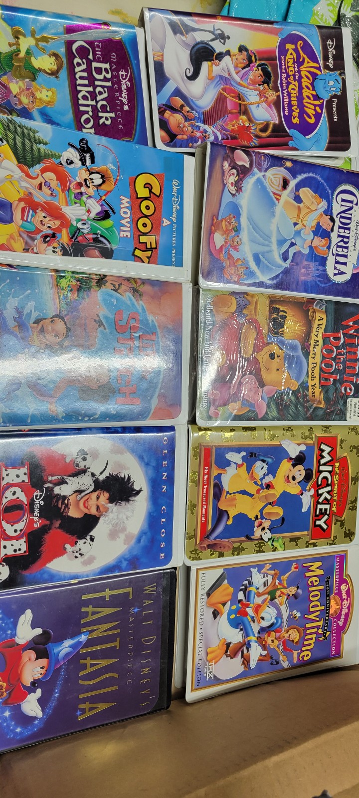 Disney vhs tapes