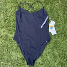 Vuori Sunkissed One Piece Swimsuit Bathing Suit Color Black Size XXL