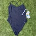 Vuori Sunkissed One Piece Swimsuit Bathing Suit Color Black Size XXL