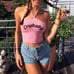 Cry Baby Pink Crop Top