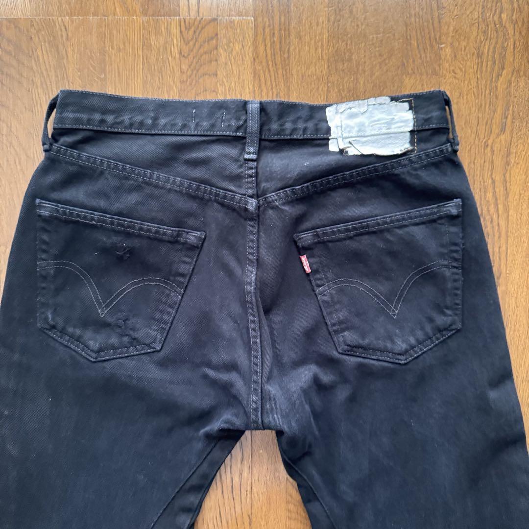 OLD PARK ALA JEANS BLACK S リメイク オールドパーク OLDPARK(オールドパーク) LEVI'S REMAKE DENIM PANTS リーバイス