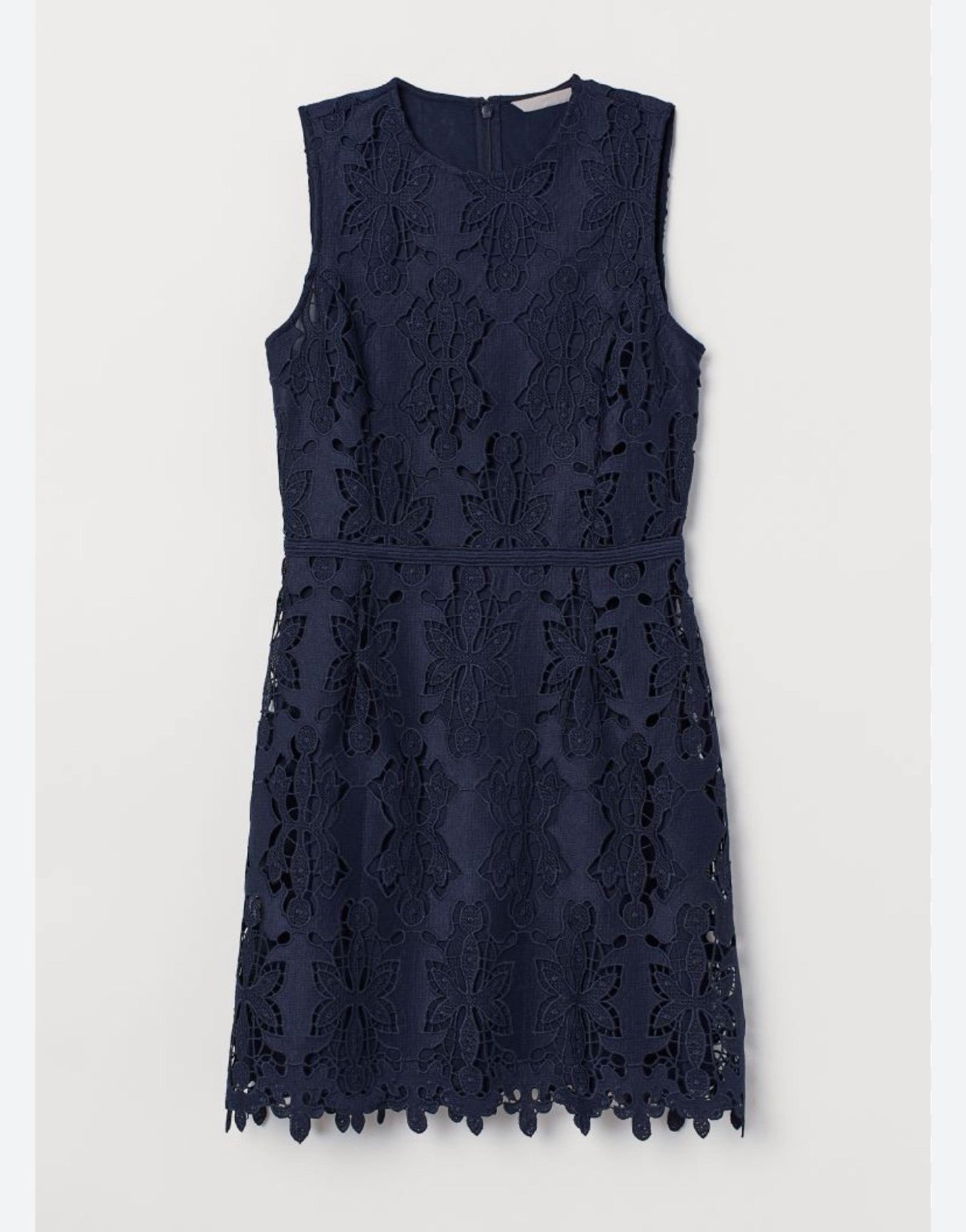 Navy Lace dress | church dress | work dress - women’s dress size XS