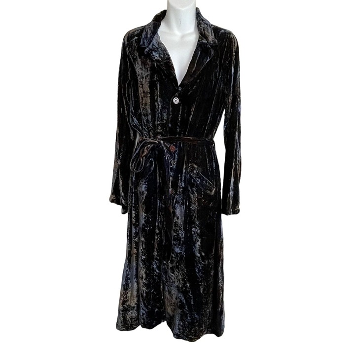 Kyla Seo Caite Ganache Tie Dye Edie Jacket Size S Velour Rayon Silk Blend NWT