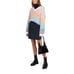 Stine Goya Jodi Moss Knit V-Neck Sweater Colorblock Stripe Size S