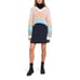 Stine Goya Jodi Moss Knit V-Neck Sweater Colorblock Stripe Size S