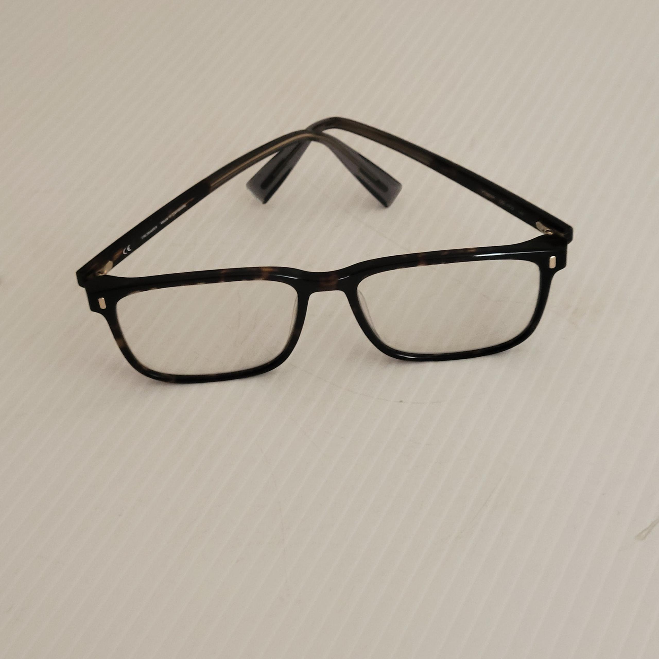Trussardi Eyeglass Frames VTR606K 58-16-145 Black tortoise