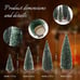 NEW Mini Christmas Tree, Small Pine Tree with Wooden Bases (Green 4pcs)