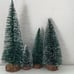 NEW Mini Christmas Tree, Small Pine Tree with Wooden Bases (Green 4pcs)