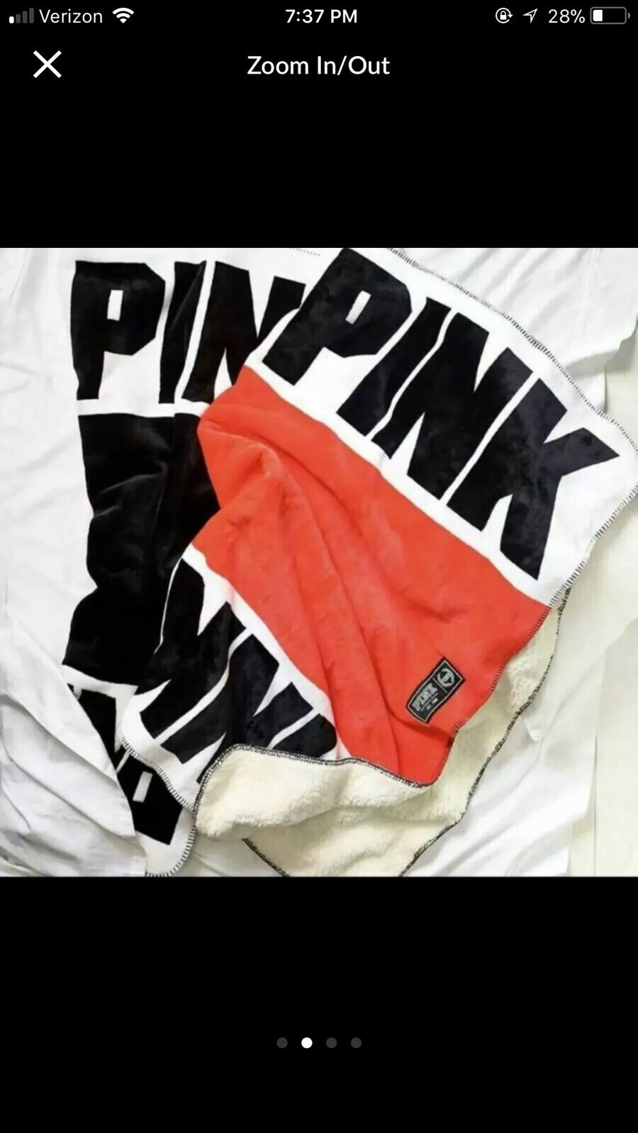 Victoria’s Secret PINK Sherpa Blanket