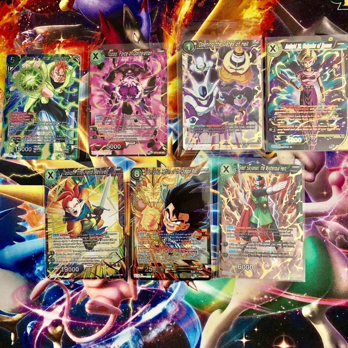Dragon Ball Super cross spirit Card lot 7 SR SPR