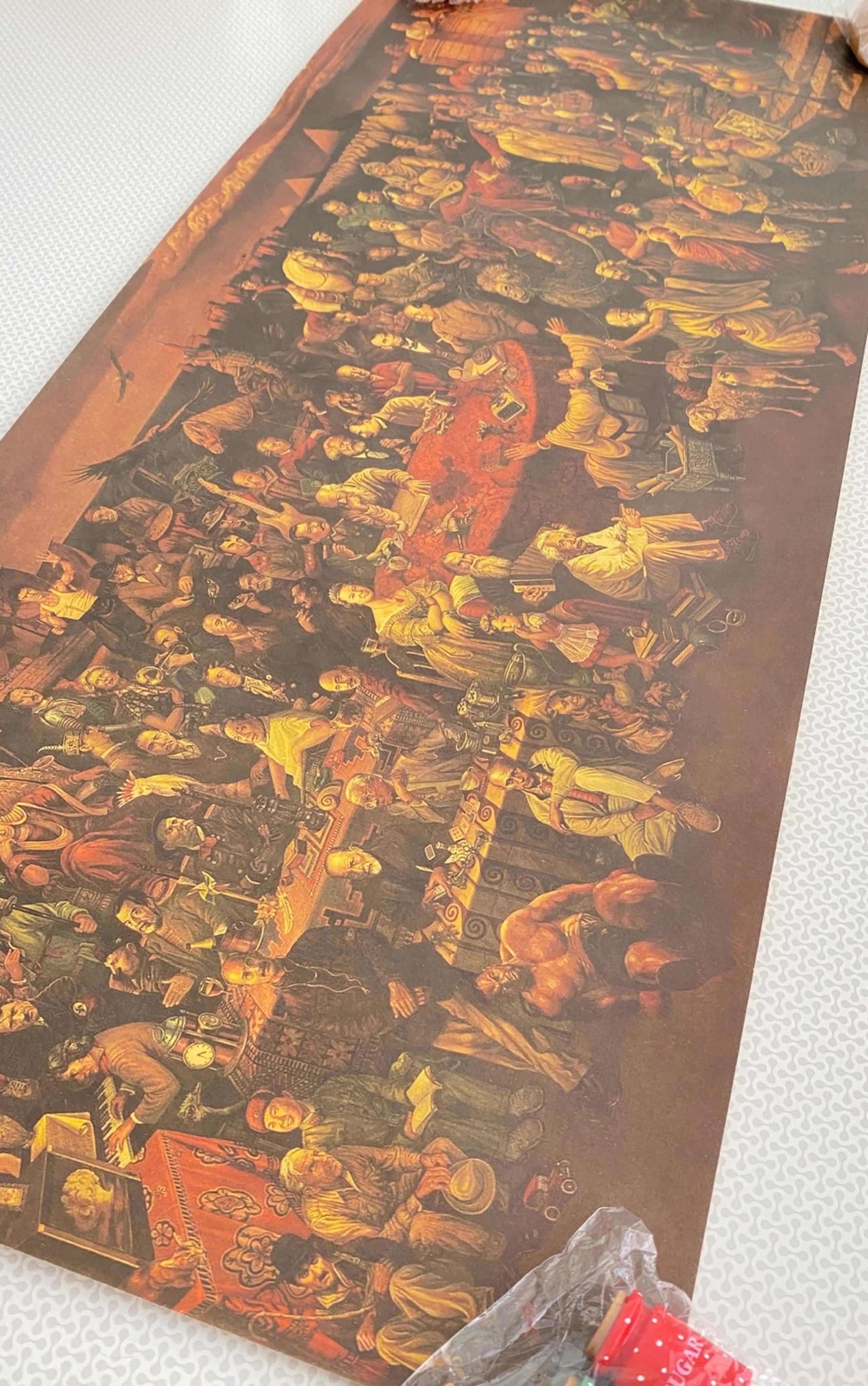 100 Famous People in Modern and Contemporary history Brown Paper Poster
