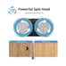 AlfaBot WS-24 Cordless Electric Mop, Electric Spin Mop for Floor Cleaning LED