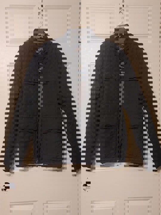 Nautica Jeans Coat Type N-3 Black Puffer Jacket Zip Men's Size S