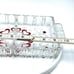 Vintage Walther Crystal GlassGermany Red Hearts Pattern Deli Tray Divided Dish