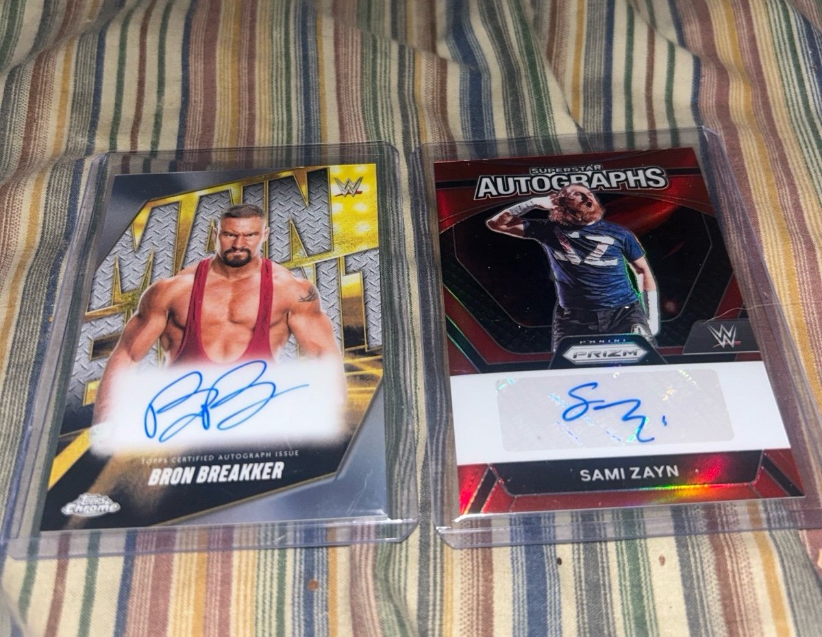 Wwe Bron Breaker Sami Zayn auto lot