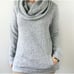 J.Crew Mercantile High Cowl Neck Pullover Sweater Womens Sz XS Grey Pockets Wool