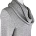 J.Crew Mercantile High Cowl Neck Pullover Sweater Womens Sz XS Grey Pockets Wool