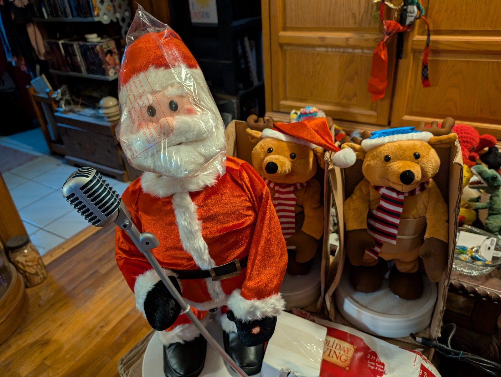 Holiday Living Singing Santa and Friends Animatronics
