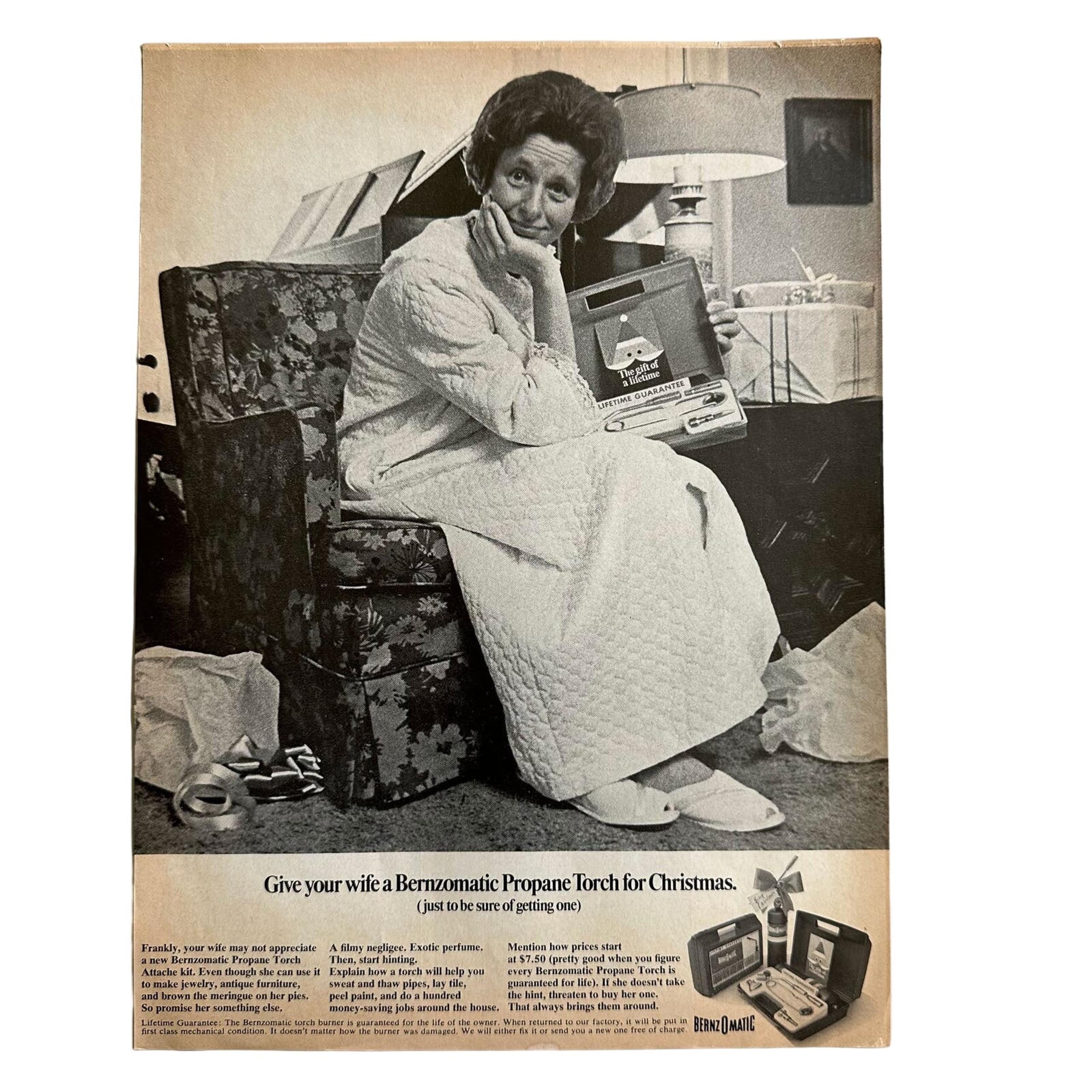 Bernzomatic Propane Torch for Christmas Vintage Magazine Print Ad 1967
