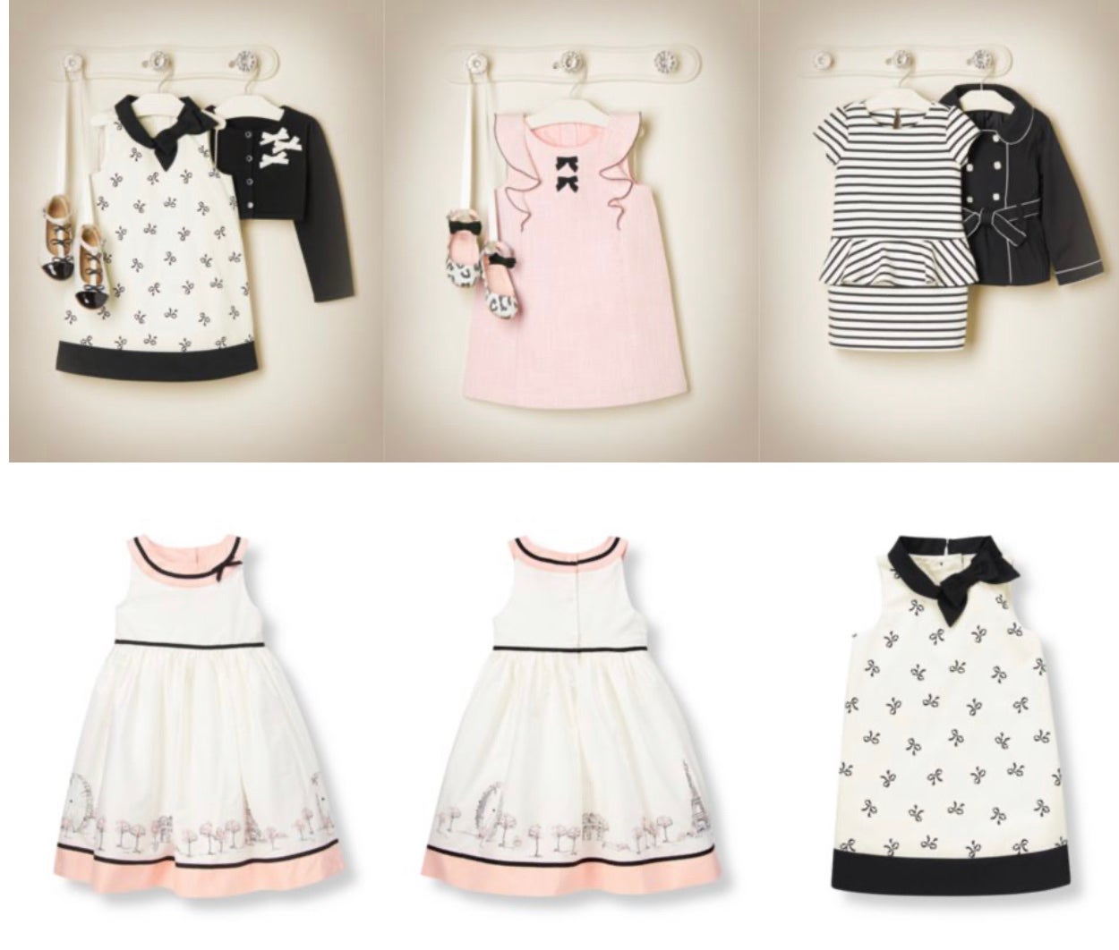 Janie and Jack girls Dress 2T Paris collection