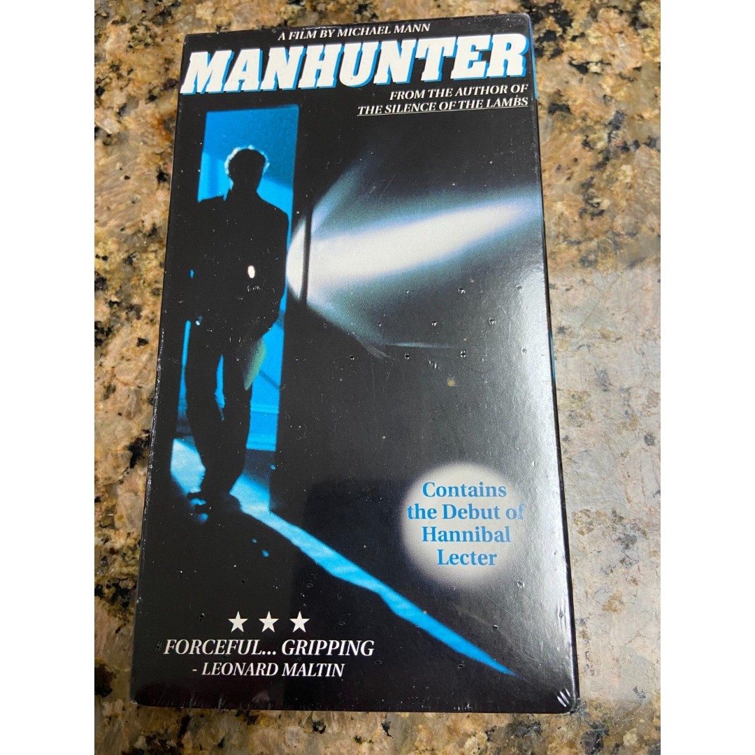 Vintage Manhunter Debut of Hannibal Lecter Factory Sealed VHS Cassette Tape Rare