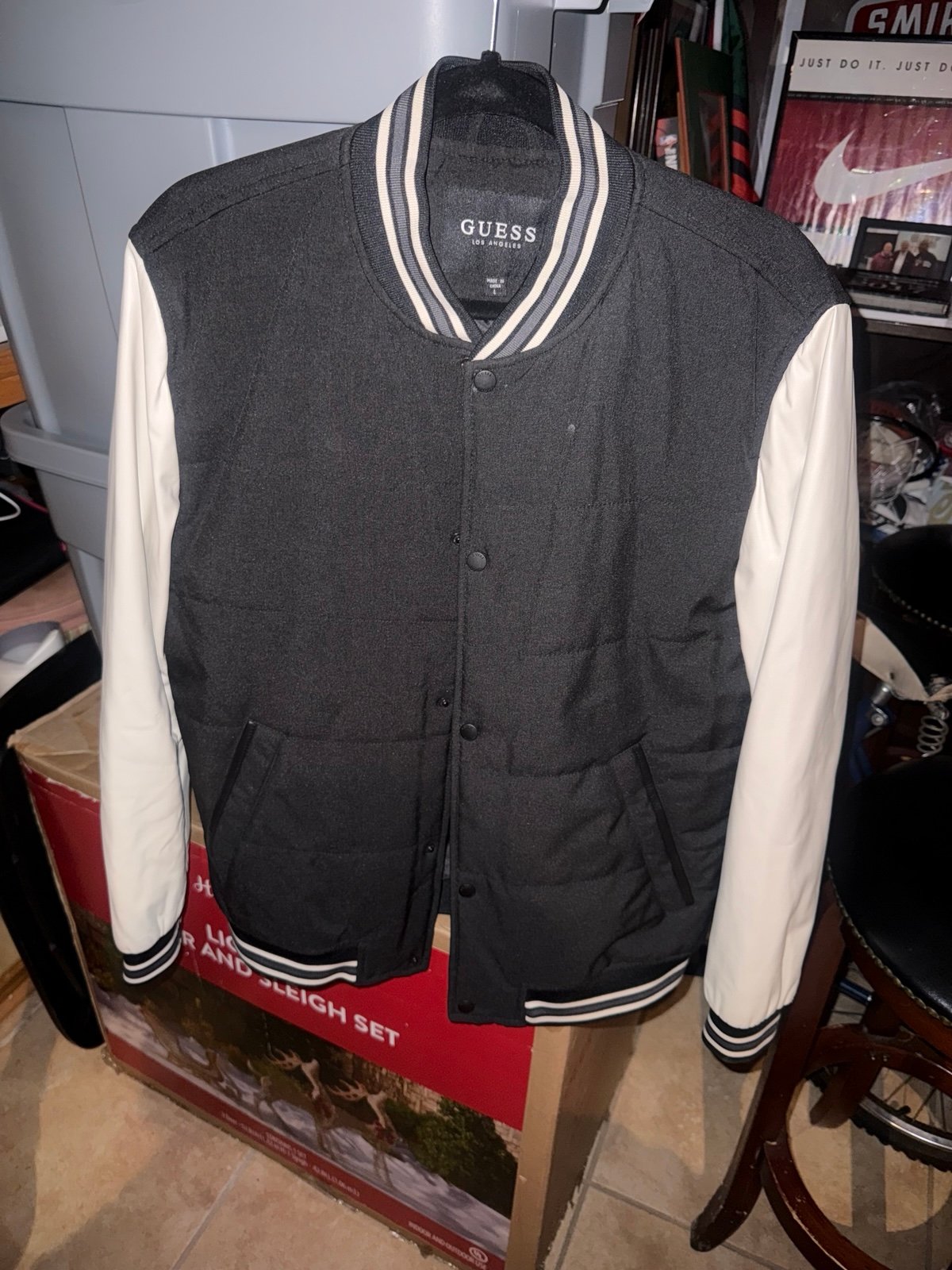 Guess Varsity Jacket Size Large