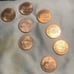 Lot of 9 Lincoln pennies