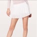 Lululemon Just Pleat It Skirt/Skort-White-10