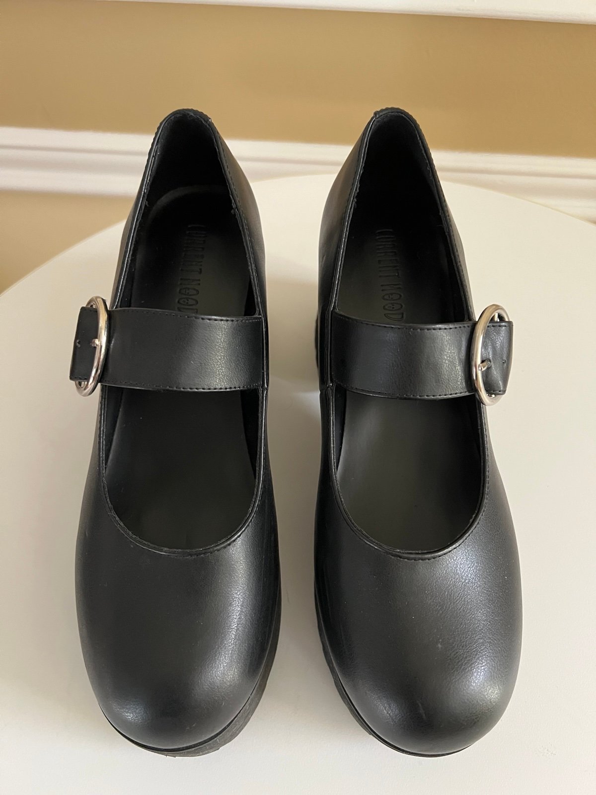 Dolls Kill Current Mood Damnation Platform Heel Mary Janes Shoes Size 10 Goth