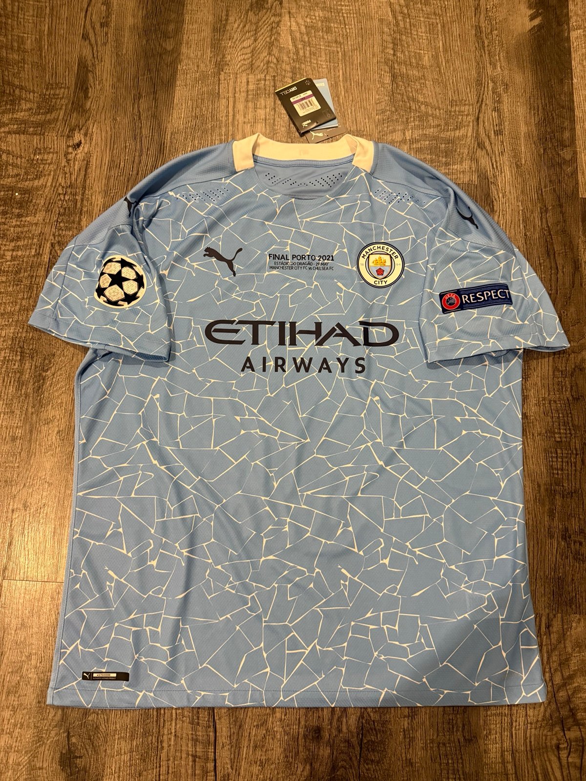 Kevin De Bruyne Manchester City Puma 20/21 Authentic Jersey Size XXL 757057-01